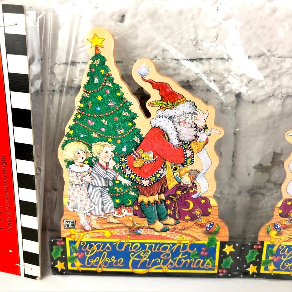 Vintage Mary Engelbreit ‘Twas The Night Before Christmas Paper Garland